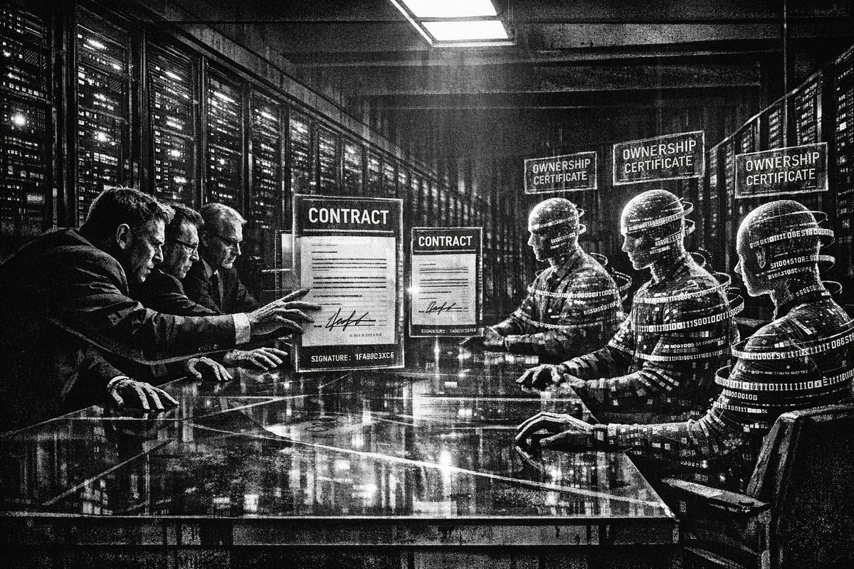 Abstract visualization of blockchain infrastructure with AI agents and digital asset representations interconnected through secure cryptographic networks