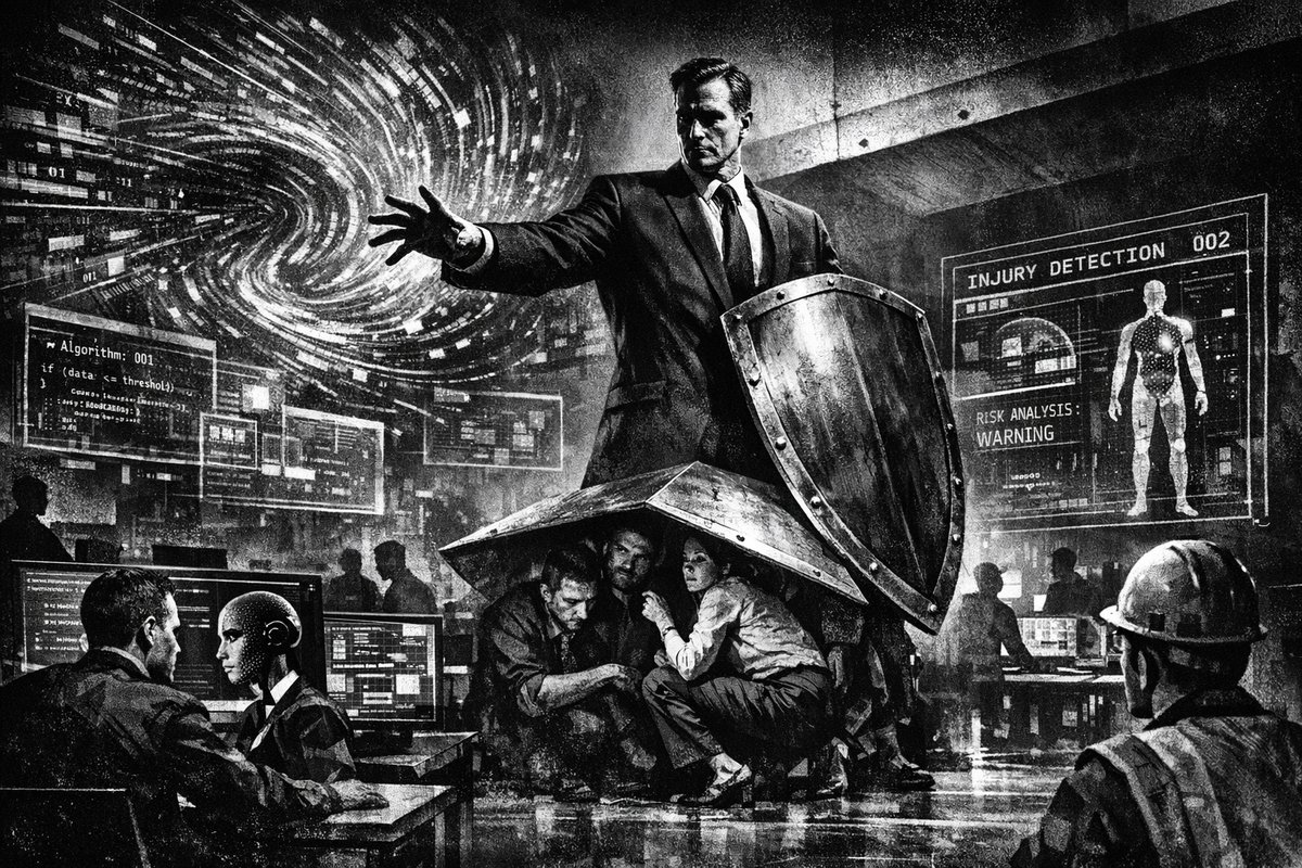 Professional office setting with people working on computers, representing AI integration in modern workplaces