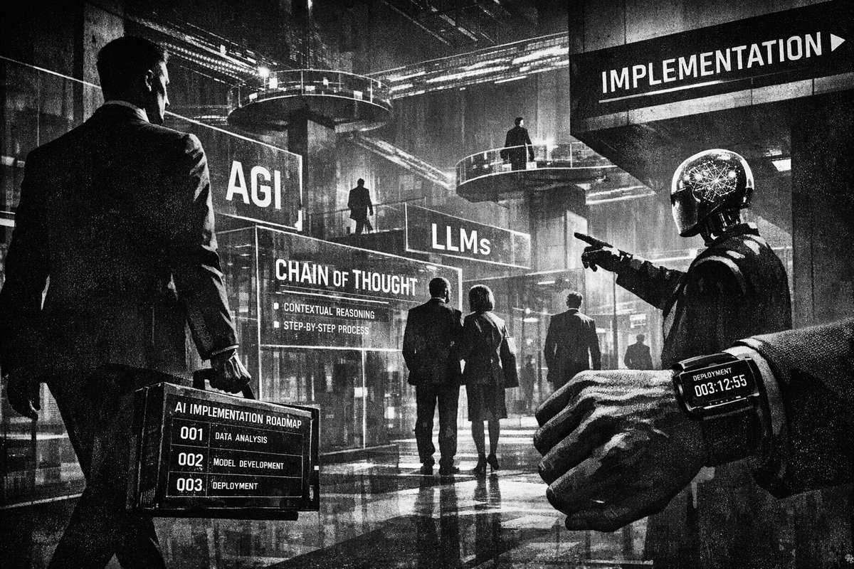 Abstract visualization of AI terminology and concepts flowing through neural network pathways