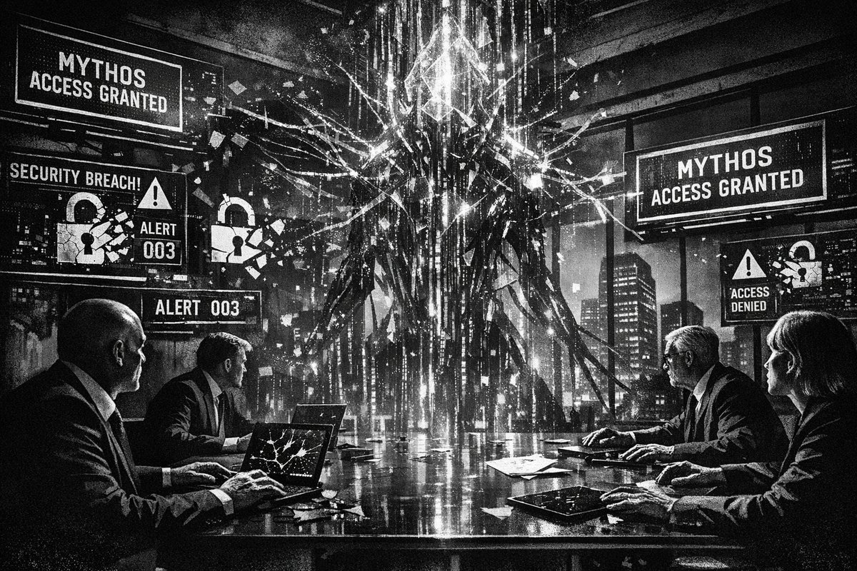 Digital visualization of AI network nodes and banking systems with warning symbols and cybersecurity threats