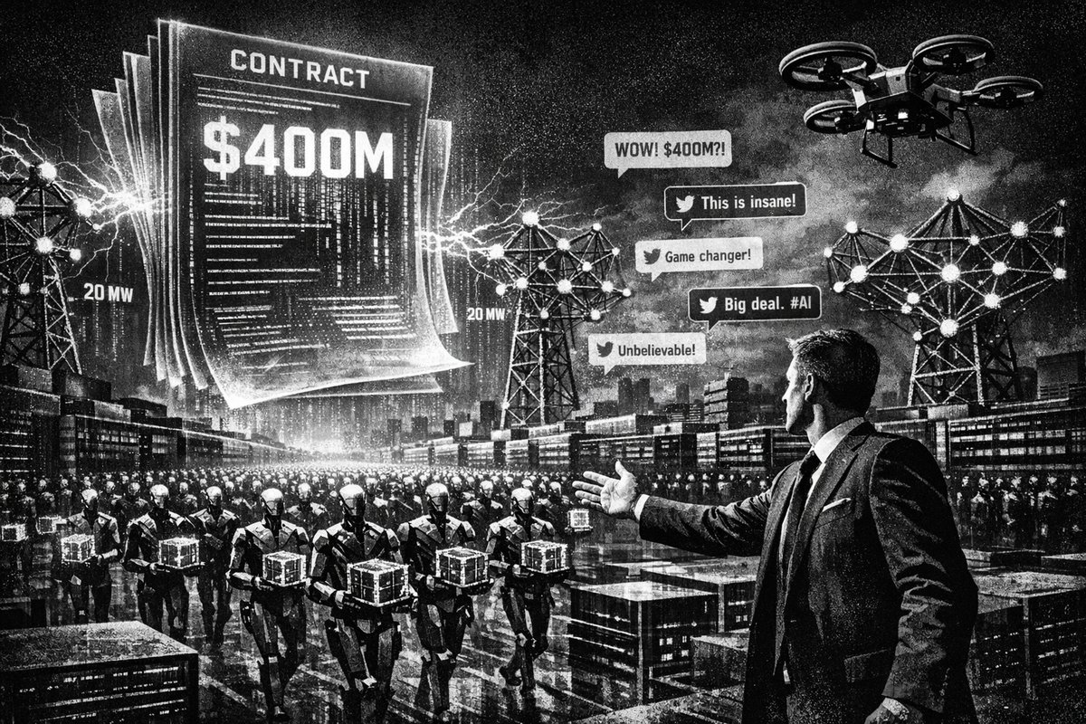 Modern data center with rows of servers and AI computing infrastructure representing BlockchAIn's $400 million AI deployment