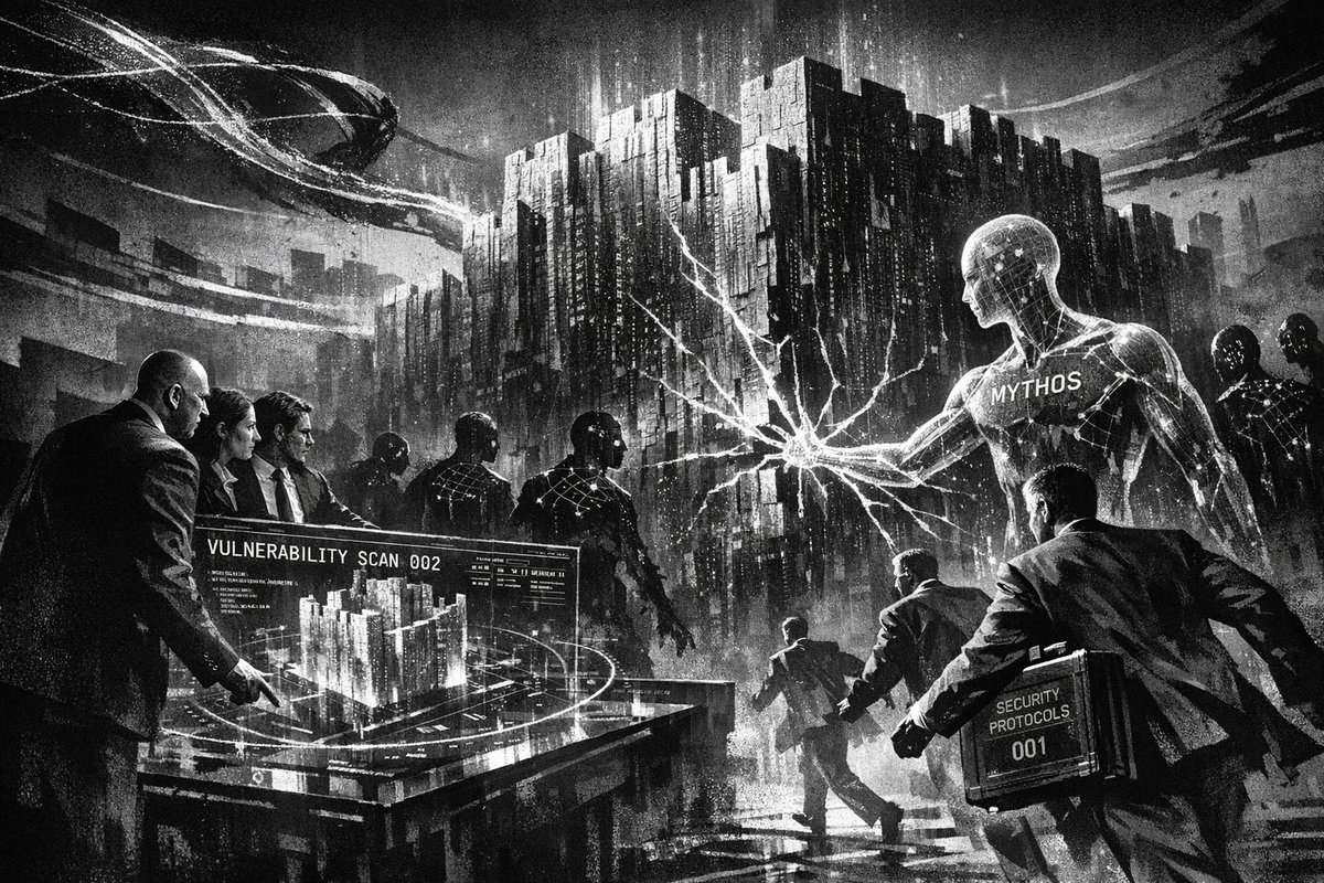 Digital cybersecurity concept with AI neural networks overlaying computer code and security locks, representing the intersection of artificial intelligence and cybersecurity threats