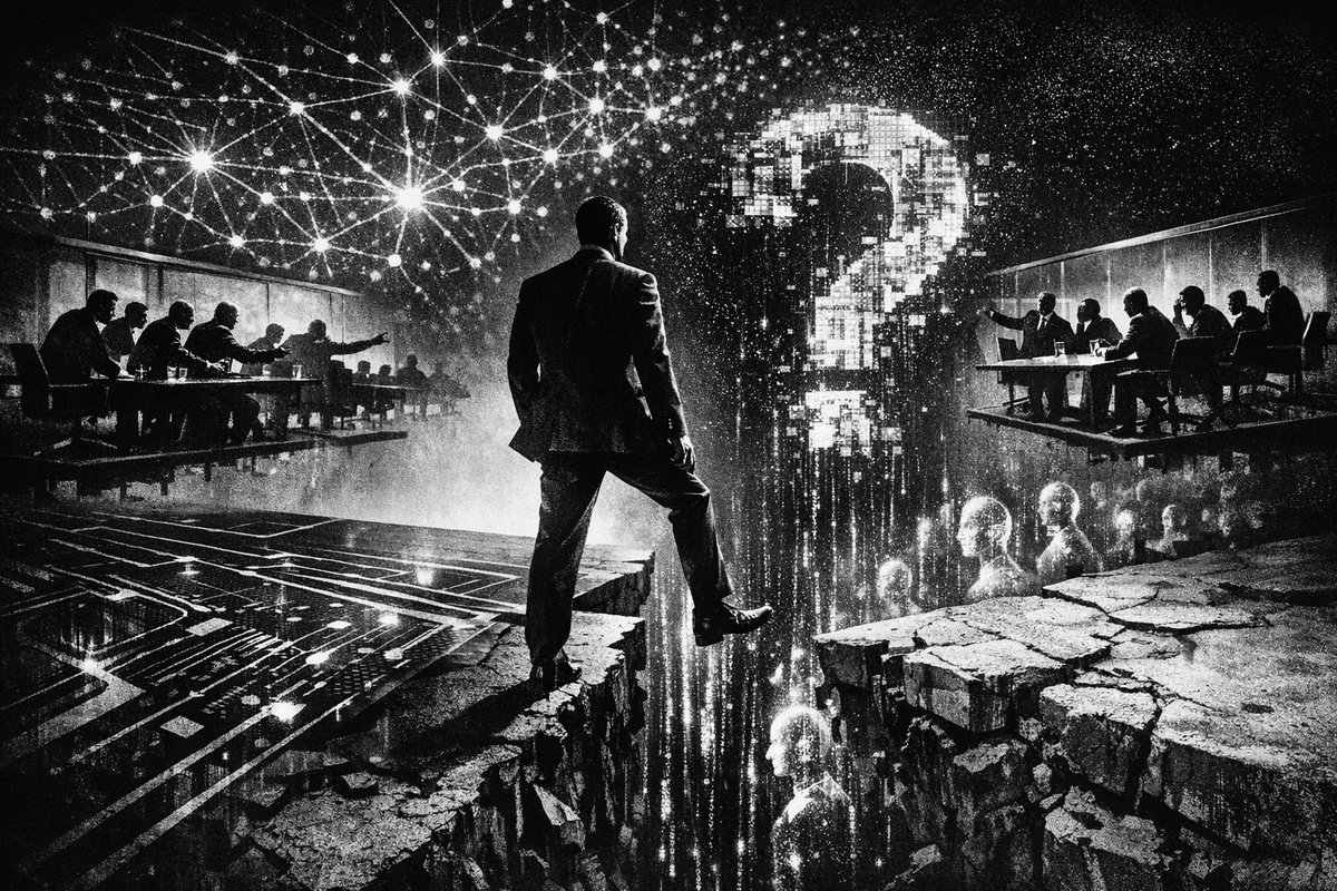 Jensen Huang speaking at a technology conference with Nvidia logo and AI graphics in the background