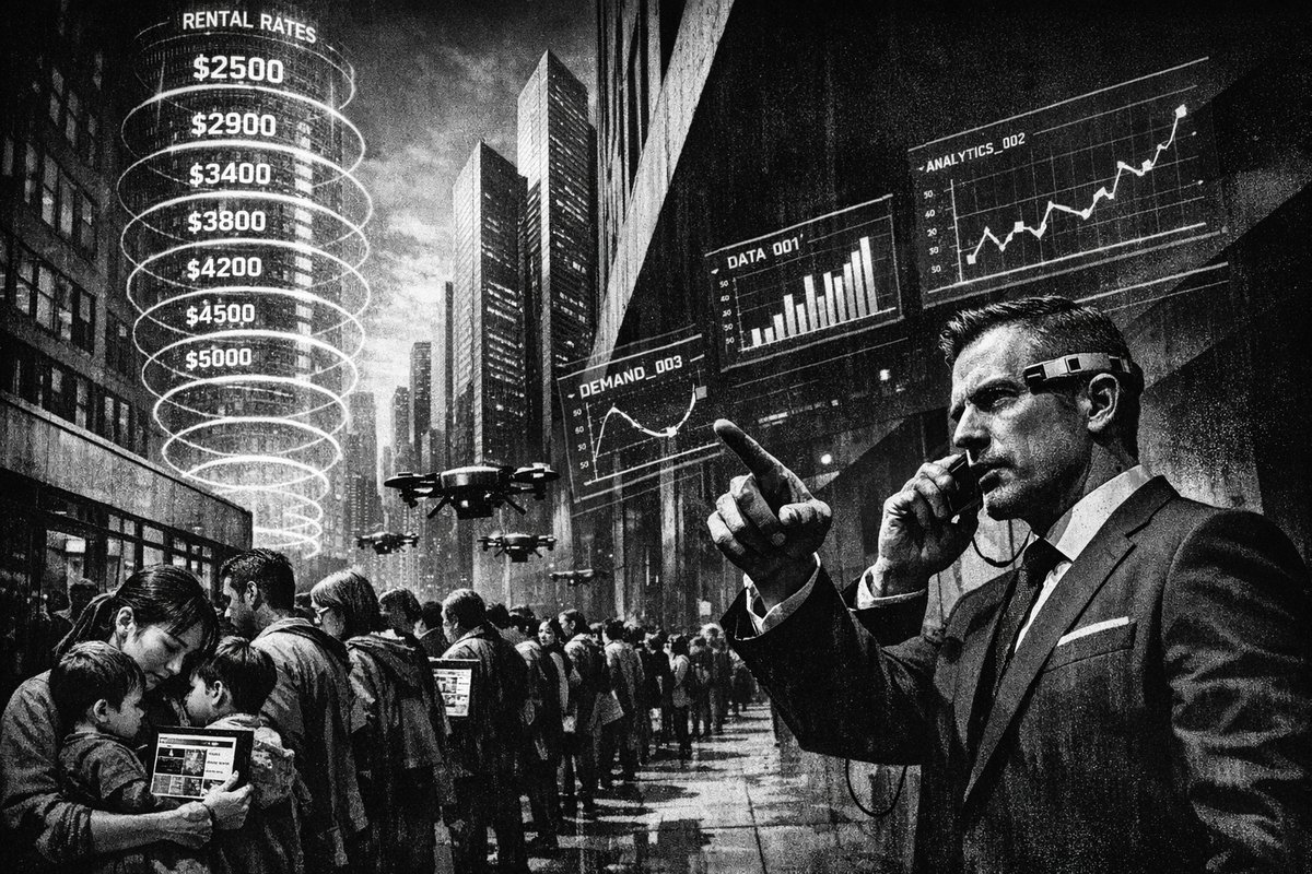 Aerial view of crowded New York City apartment buildings and residential neighborhoods showing dense urban housing