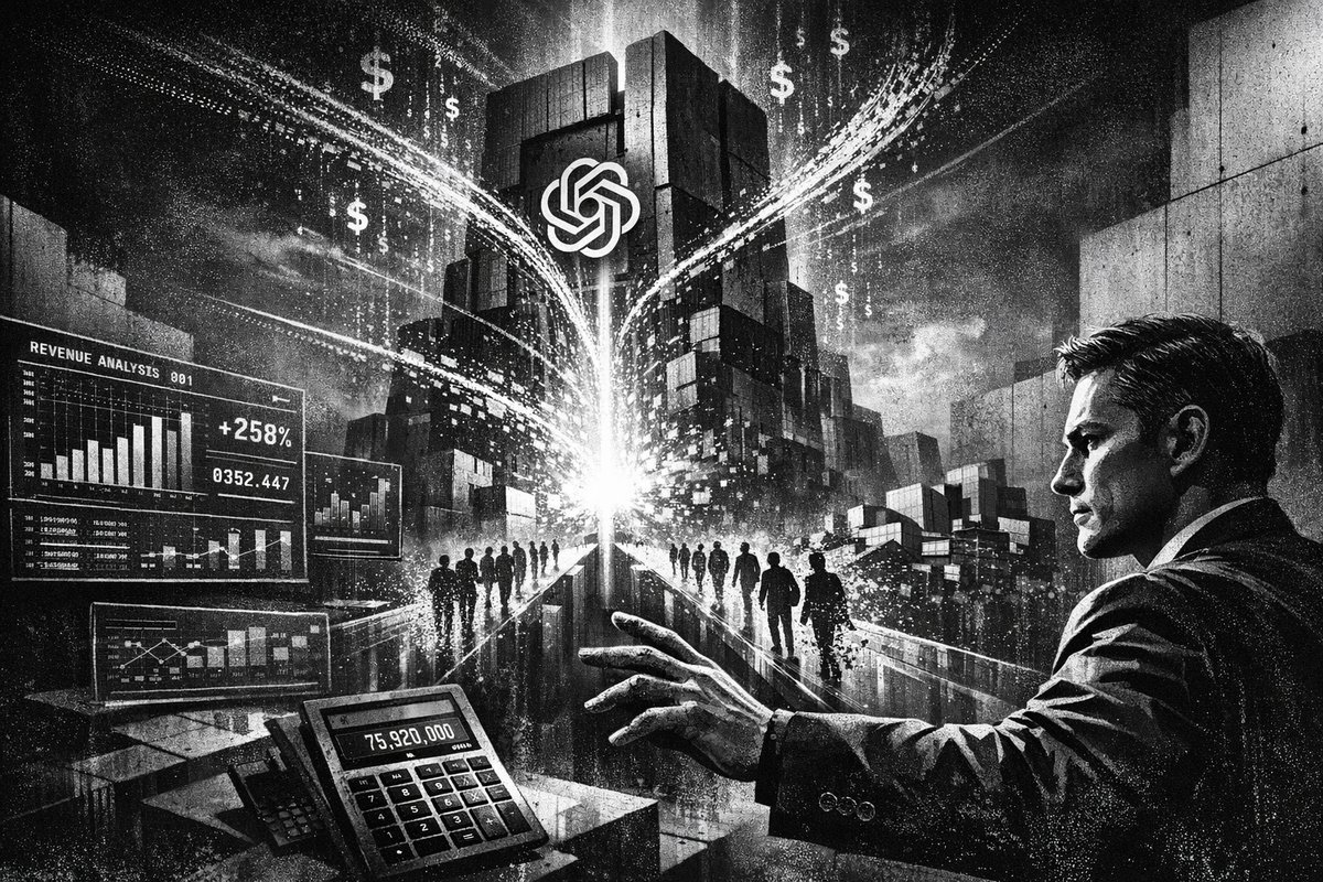 OpenAI and financial technology concept with AI algorithms processing financial data and charts