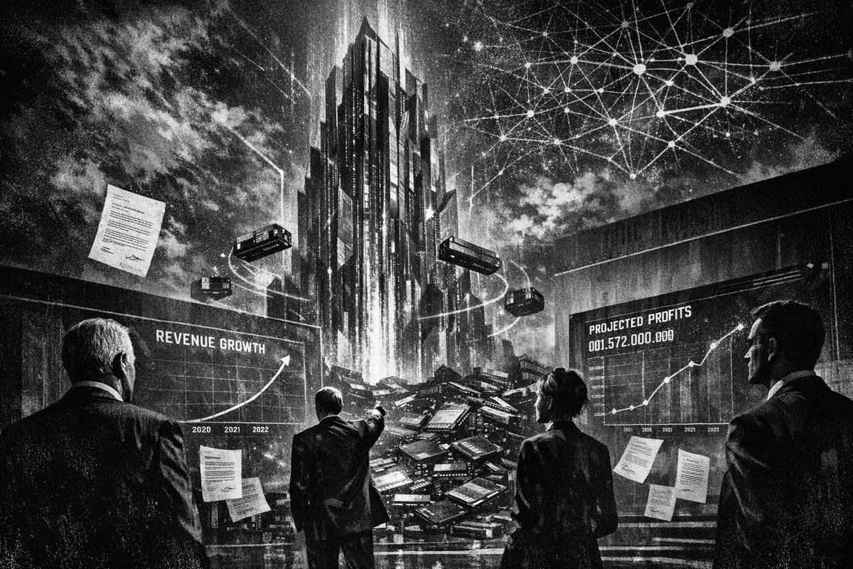 Digital visualization of data storage infrastructure with server racks and flowing data streams representing AI data center growth