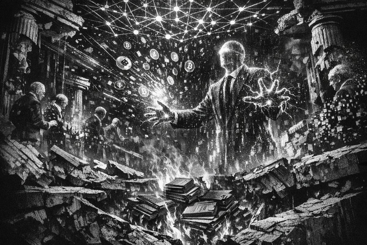 Digital financial network nodes connected by glowing pathways, representing tokenization and distributed ledger technology transformation