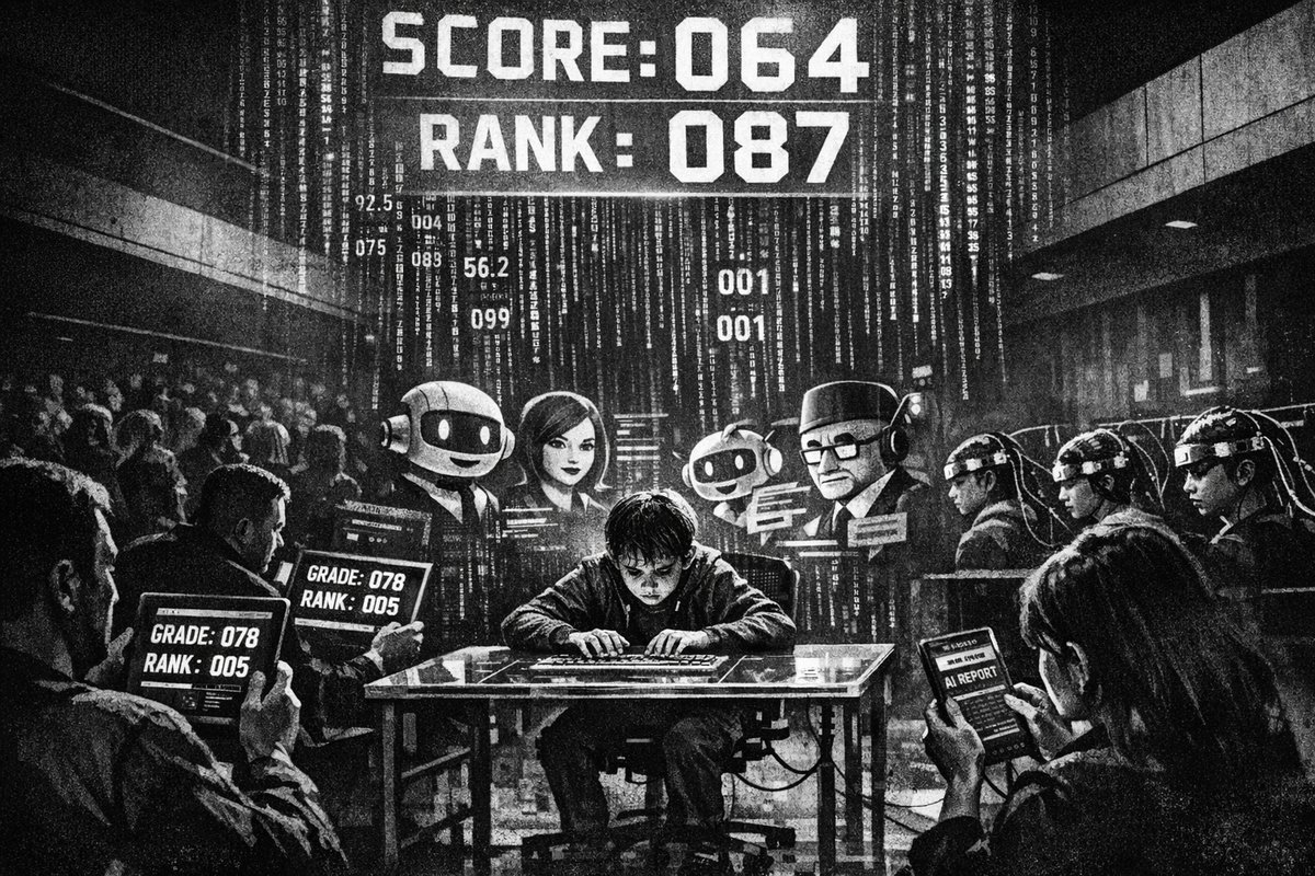 Students using tablets and AI-powered learning devices in a modern Chinese classroom setting