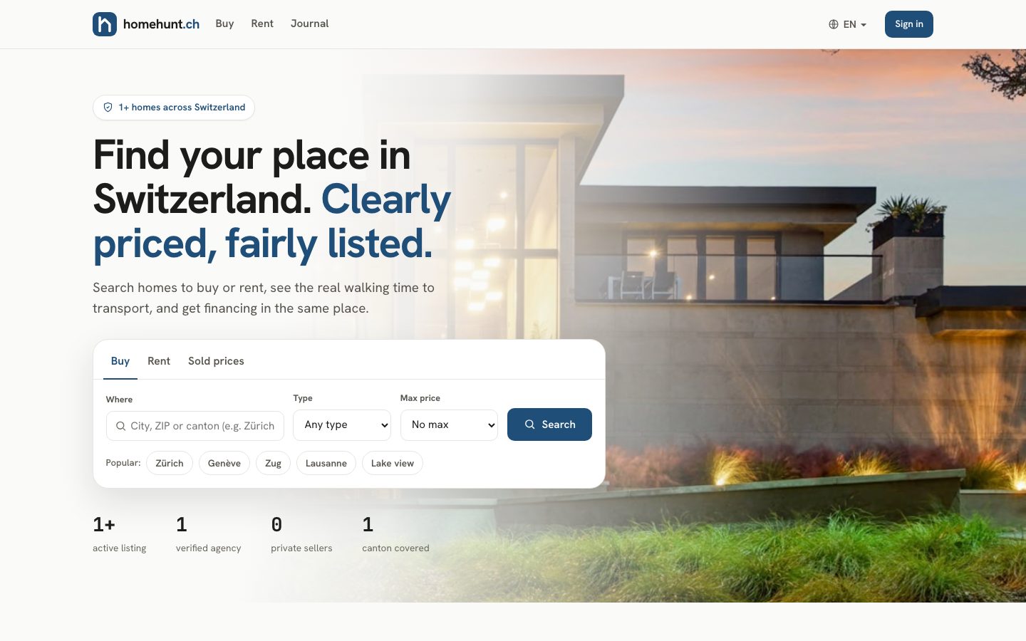 Aperçu de homehunt.ch